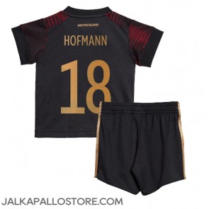 Saksa Jonas Hofmann #18 Vieraspaita Lapsille MM-kisat 2022 Lyhythihainen (+ shortsit)